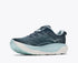 hoka gaviota 6 for women, cushioned stability shoe for road running and walking, navy colour with light blue details, side profile of shoe on a white background