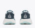 hoka gaviota 6 for women, cushioned stability shoe for road running and walking, navy colour with light blue details, back profile of both shoes on a white background