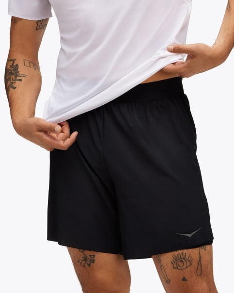 HOKA Glide 7' Short 2-in-1 Men's Colour Black
