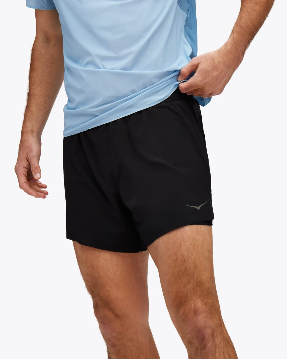 HOKA Glide 5" 2in1 Shorts Men's Colour Black