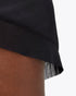 Hoka glide 4 short black close up