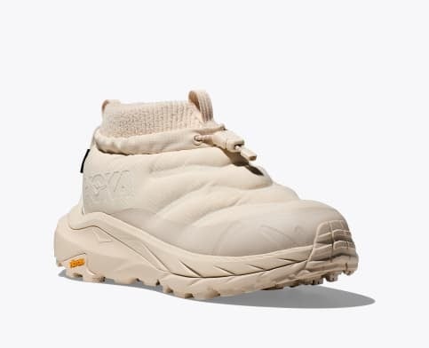 Hoka Kaha 2 Frost Moc GTX for Women Oatmilk front angle