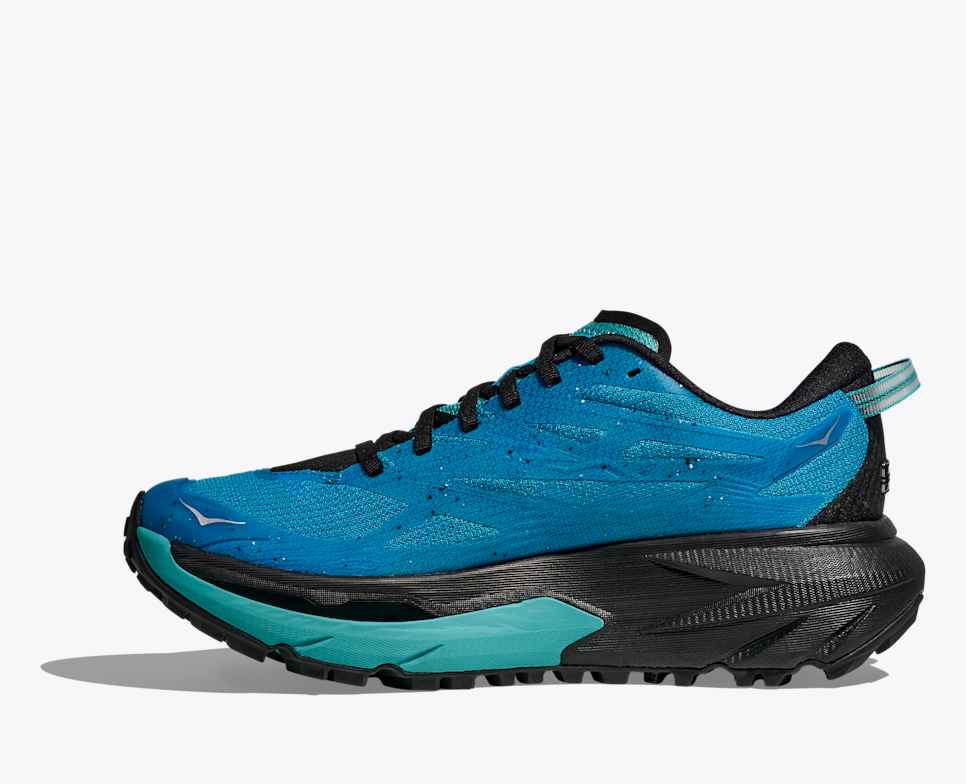Hoka Mafate 5 trail running shoe, blue