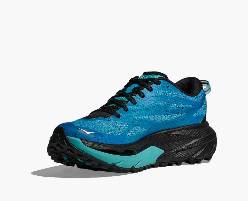 Hoka Mafate 5 trail running shoe, blue
