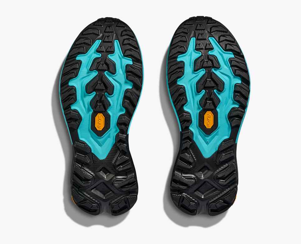 Sole of Hoka Mafate 5 showing lugs