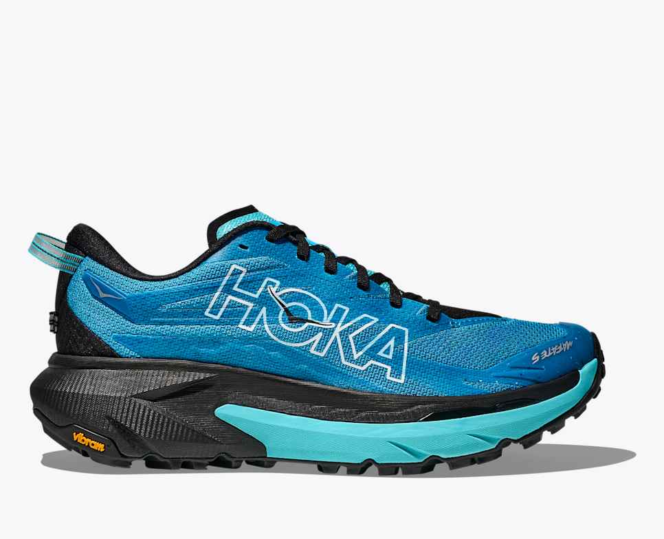 Hoka Mafate 5 trail running shoe, blue