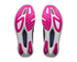 hoka rocket x 3, carbon plated running shoe for all gender, black with neon details, profile of soles of shoe on a white background