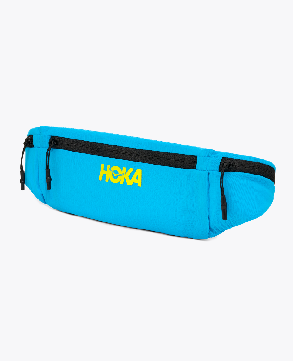 HOKA run belt blue