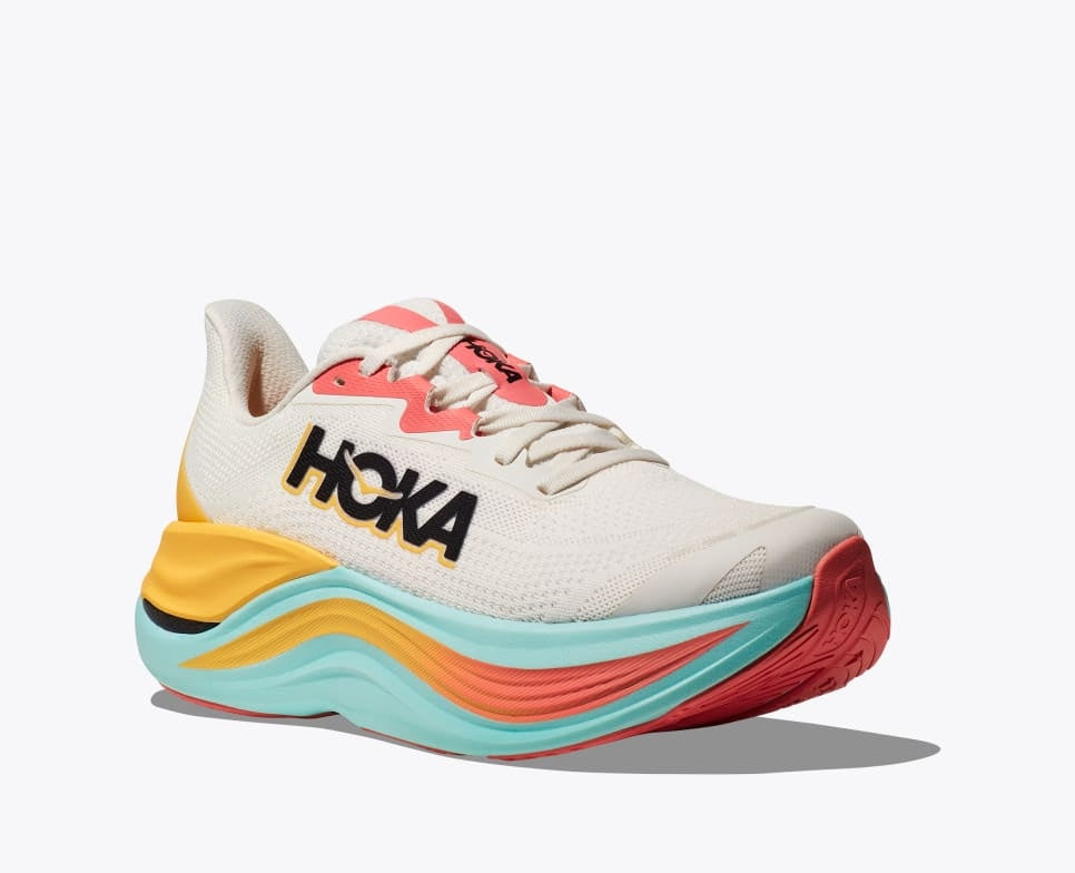 Hoka Skyward X for Women's Blanc De Swim Colour front angle