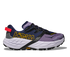 side view of hoka speedgoat 7 trail runner for women in berry jam and starlight glow colour