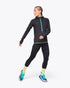 Hoka Skyglow Half Zip for Women full action model