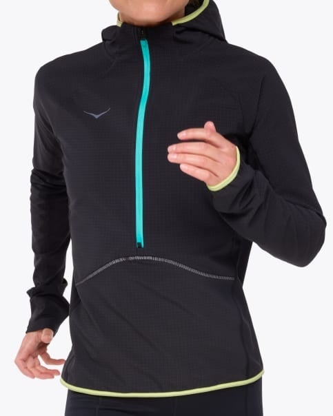 Hoka Skyglow Half Zip for Women front action model