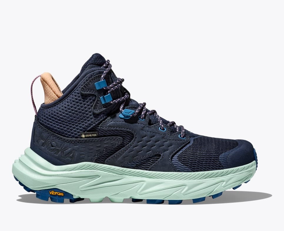 hoka anacapa 2 mid gtx waterproof hiking boot navy