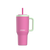 kambukka rio tumbler, 950 ml water bottler with handle and collapsable straw, pink colour with mint green accents, pink kambukka tumbler with mint green handle and dark pink straw