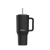 kambukka rio tumbler, 950 ml water bottler with handle and collapsable straw, black colour, black kambukka tumbler with grey straw