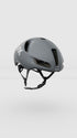 kask utopia y helmet, grey matte color, aerodynamic road helmet, front side profile angle of helmet on white background
