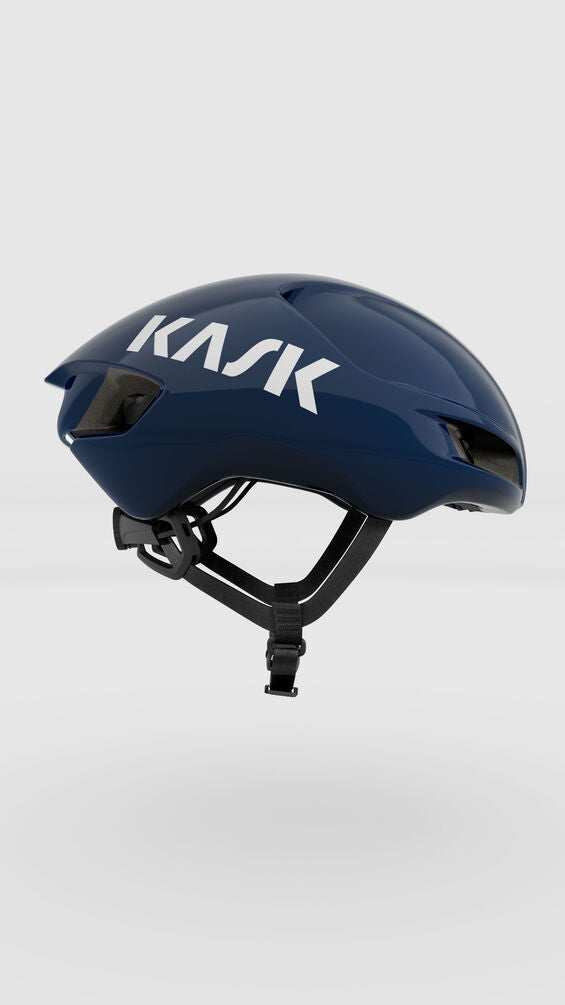 kask utopia y cycling helmet, blue colour, side view