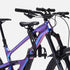 Kids Ride Shotgun 2.0 Child Bike Seat + Handlebars Combo attached to purple cannondale bike close up 