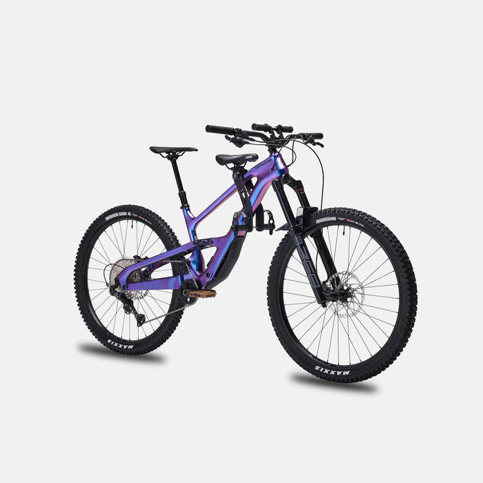 Kids Ride Shotgun 2.0 Child Bike Seat + Handlebars Combo attached to purple cannondale bike