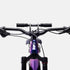 Kids Ride Shotgun 2.0 Child Bike Seat + Handlebars Combo close up on purple bike front angle
