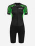 Orca Swimrun Core Ladies shorty swimming wetsuit, black and green