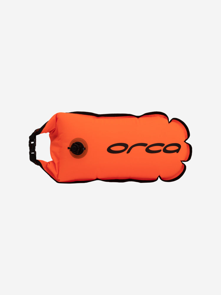 bright orange Orca Safety Buoy