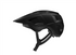 lazer finch helmet, lightweight helmet for youth and adults with integrated visor, matte black colour, side of helmet on a white background