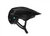 lazer finch helmet, lightweight helmet for youth and adults with integrated visor, matte black colour, side profile of helmet on a white background