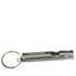 Metal whistle with keyring, branded 'Lifesystems'.
