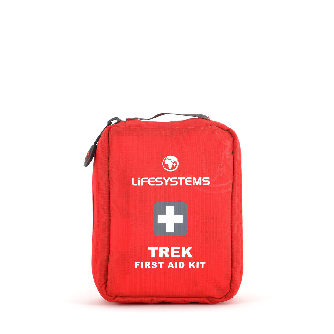 Red first aid kit with Lifesystems logo 