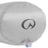 lifeventure ultralight dry bag, 15 litre capacity, grey colour, close up of lifeventure logo on a white background