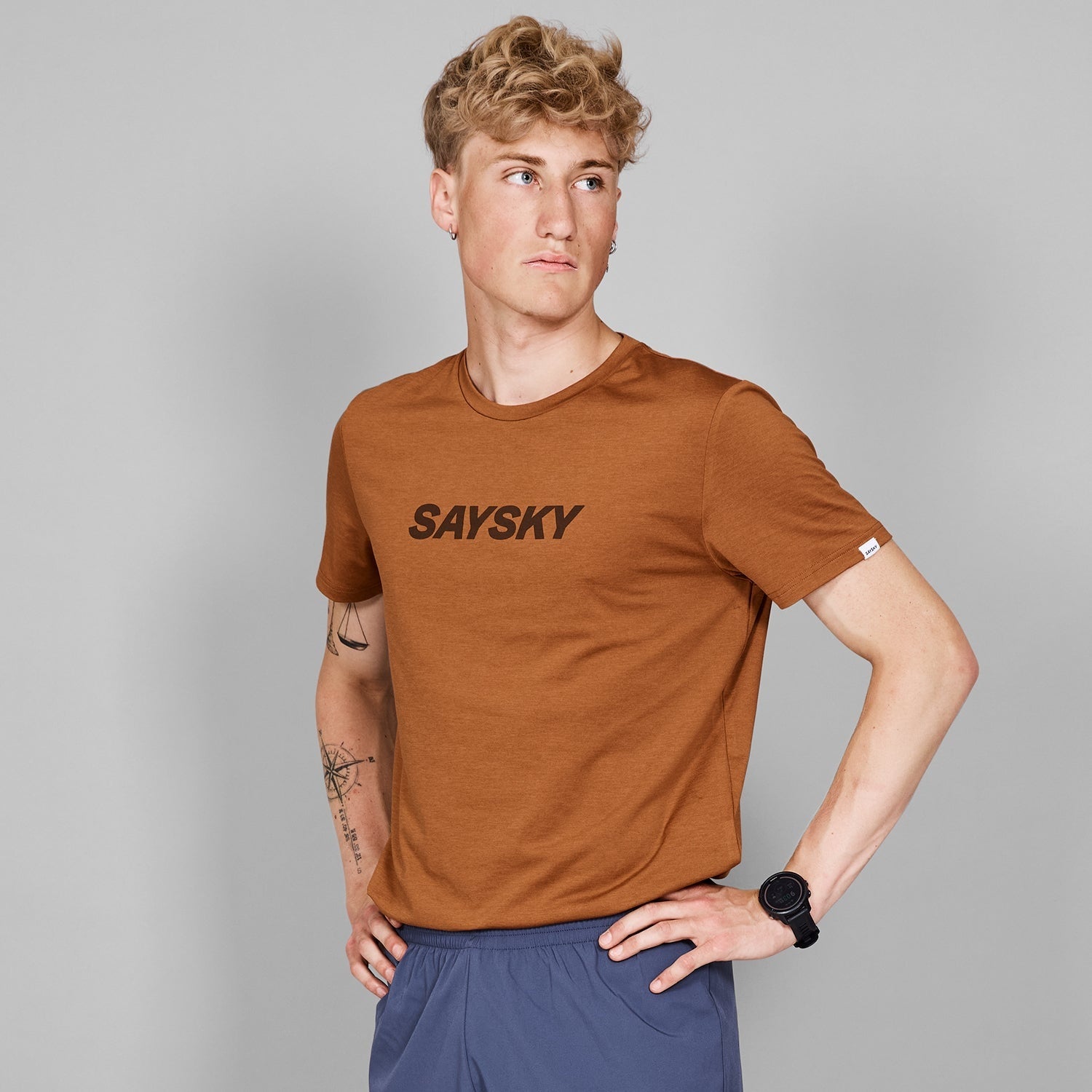SAYSKY Men's Logo Pace T-shirt