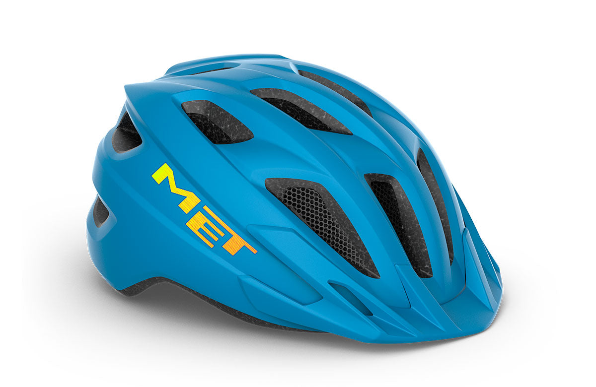 met crackerjack mips kids helmet in cyan matte 