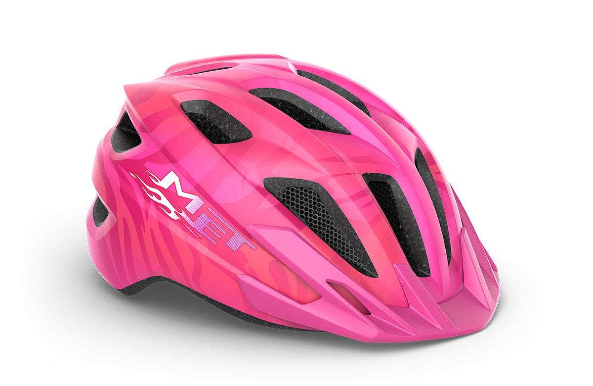 met crackerjack mips kids helmet in pink matte 