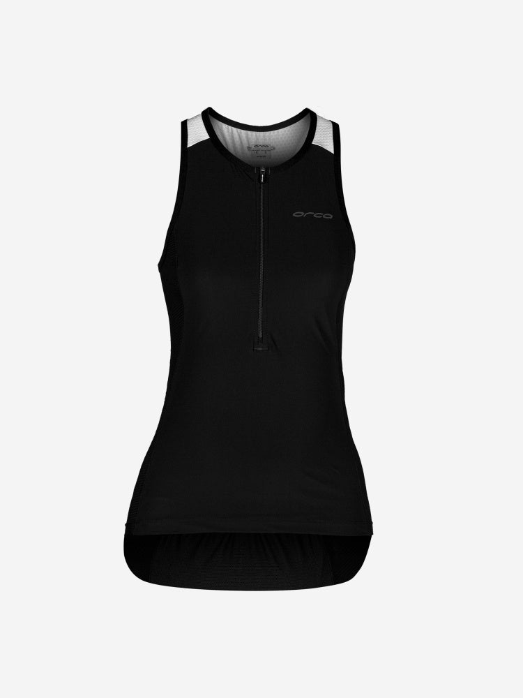 Orca Athlex Sleeveless Triathlon Top black and white