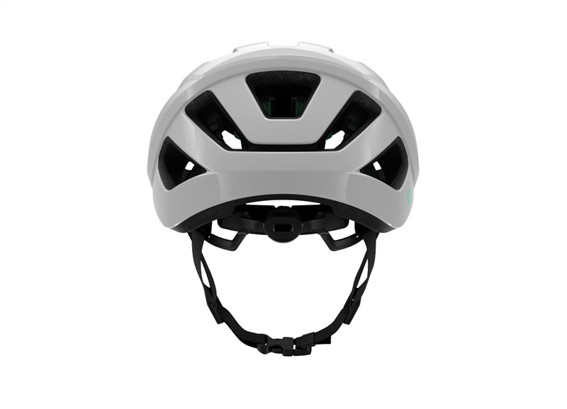 lazer tonic kineticore helmet ice grey, everyday cycling helmet with great breathability, light grey colour, back of helmet