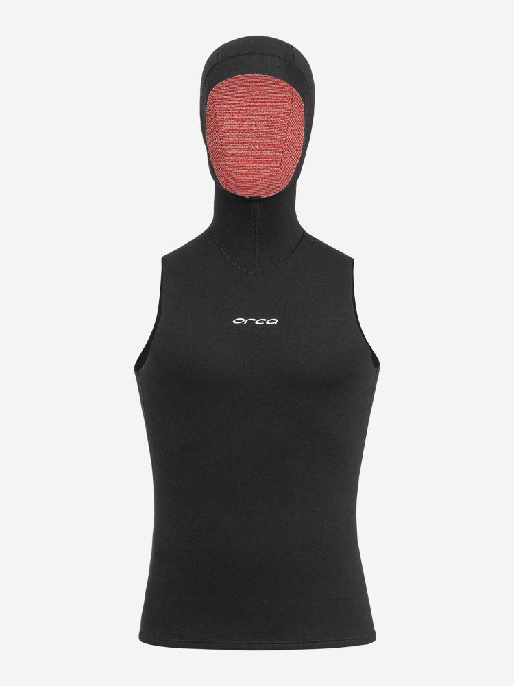 black Orca Vest with Hood