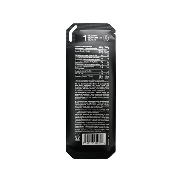 naak boost energy gel carb and electrolytes