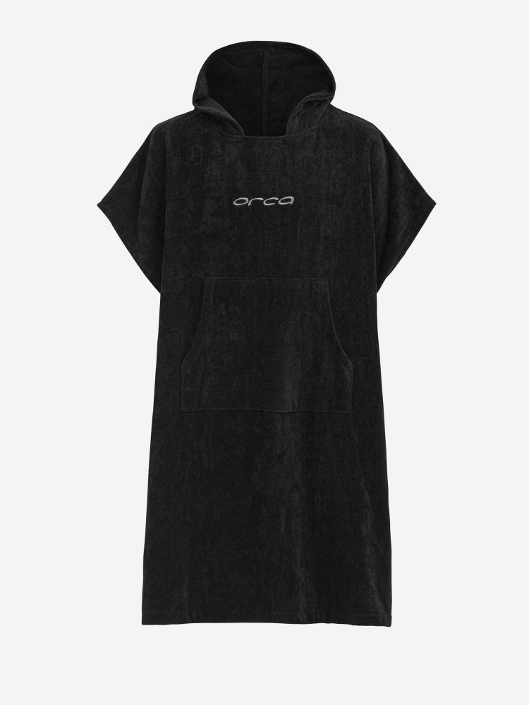 Orca Cotton Poncho, comfortable, absorbent, warm, black