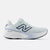 nb 880v15 for women, cushioned neutral running shoe, light pastel blue with white sole, side profile of shoe