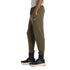 Man wearing NB olive green jogger pants with nb logo