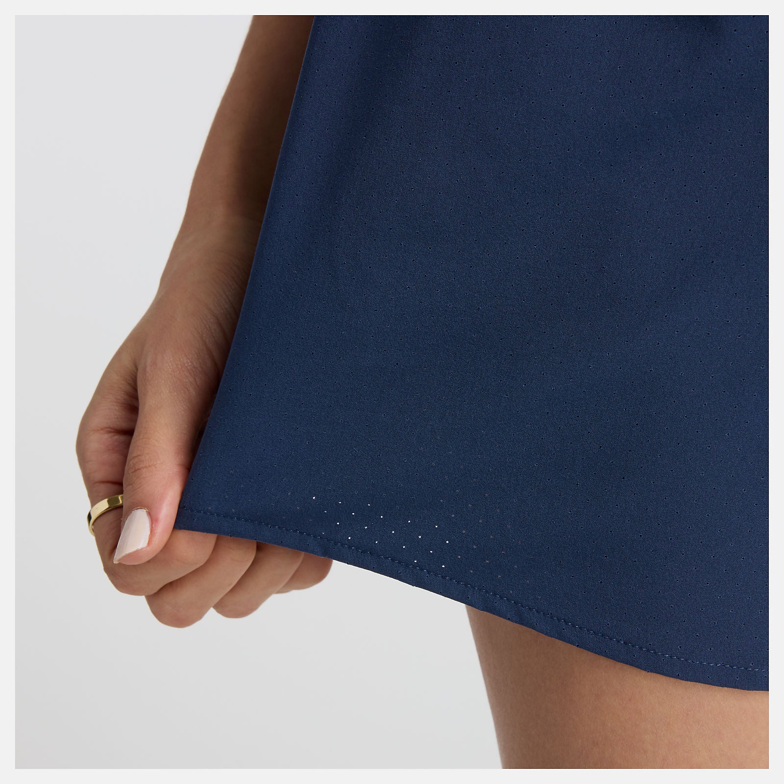 women's new balance 5 inch running short, navy colour