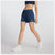 women's new balance 5 inch running short, navy colour