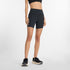 Woman wearing nb high rise running shorts, 6" in black