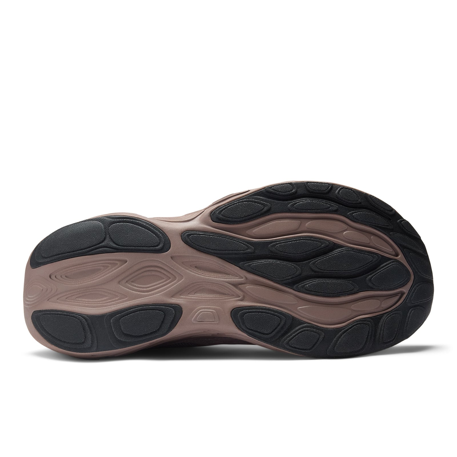 new balance 1080 for women brown and white cushioned running shoe sole of shoe