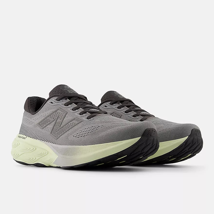 new balance 880v15 for men grey with yellow and green for running and walking pair