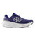 nb 880v15 for women, cushioned neutral running shoe, dark blue with white sole, side profile