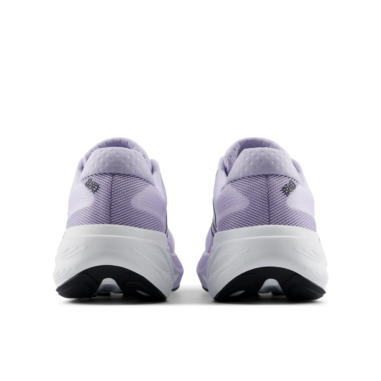 new balance 880v15 for women, cushioned neutral running shoe, light lilac purple colour, back profile of both shoes