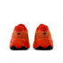new balance fresh foam 1080v15, soft bouncy lightweight road running shoe for men, bright orange colour with yellow accents, back profile of both shoes on a white background