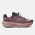 new balance 1080v15 for women, lightweight durable road running shoe with soft cushioning and quick lace tie, maroon grape colour, side profile of shoe